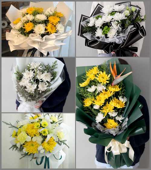 广东揭阳市普宁市军埠镇新南村白事花束代送